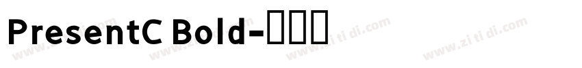 PresentC Bold字体转换